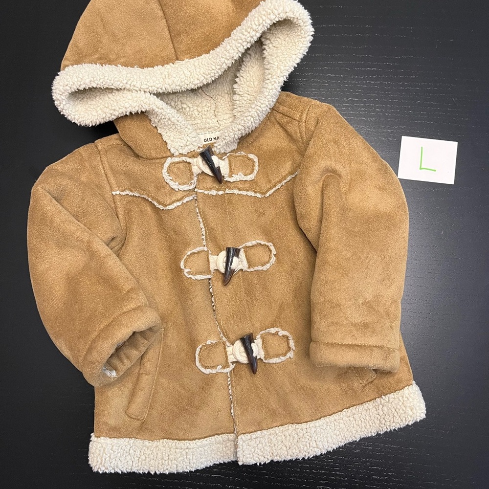 Old Navy Brown Toggle Coat with Hood